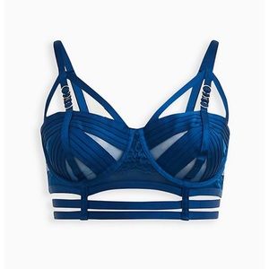Torrid lingerie harness bra Sea Blue NWT size 1x